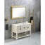42 po L 24 po x H 24 po Miroir de salle de bain rectangulaire avec brouillard et lumières DEL réglables
