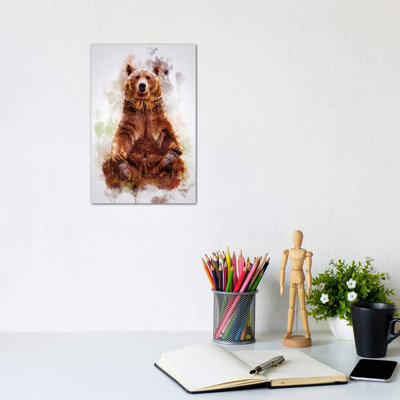 Brown Bear by Cornel Vlad - Wrapped Canvas Print