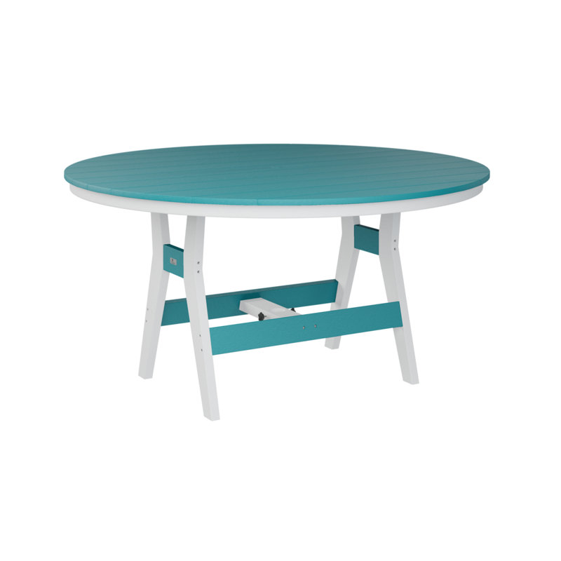 Table de bar berlinoise Berlin, H 38,87 po x l 60 po x P 60 po, Bleu Aruba
