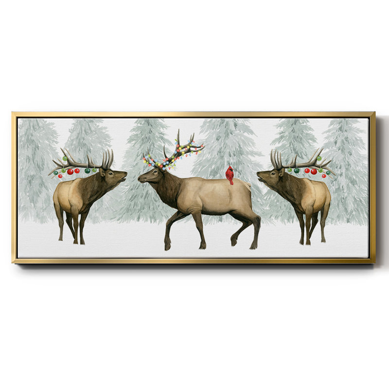 Festive Forest Collection D- Framed Canvas