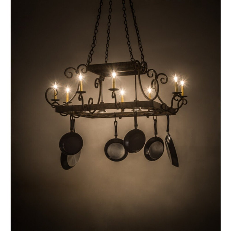 Caiden Steel Square Hanging Pot Rack