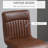 Upholstered Counter Stool with Metal Frame