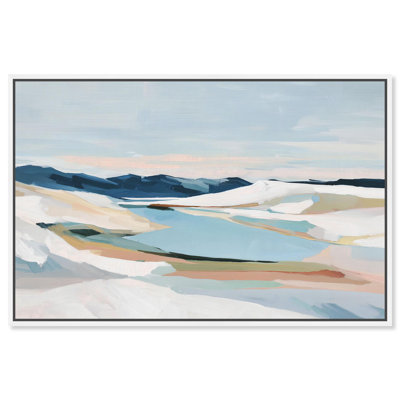 Décoration murale imprimée sur toile Icepoint Vista II par Art Remedy, cadre blanc, 15 x 10
