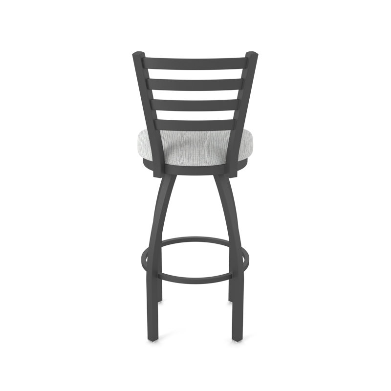 Tabouret pivotant Jackie, Étain, Tabouret de comptoir (siège d'une hauteur de 25 p, Tissu - alpin graphique