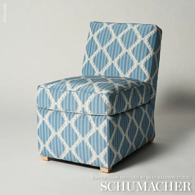 Kai Striped Ikat Fabric, Blue