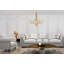 Lustre à 8 lumières de style bougie à intensité variable