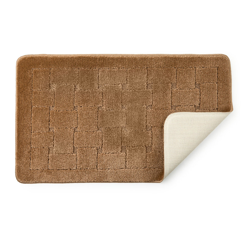 Architha Polypropylene Plastic Non-Slip Bath Mat, Beige