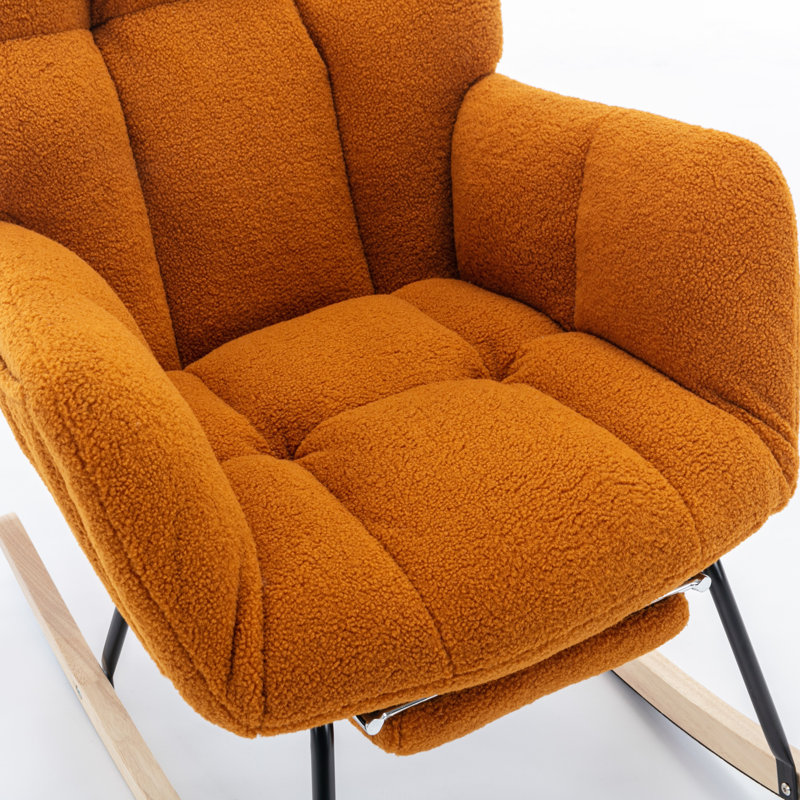 Chaise berçante moderne Marsa, Caramel