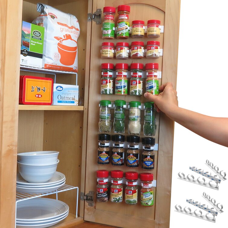 Evelots 5-Tier 40-Jar Hanging Spice Rack/Wall-Door Mount/Pantry Door S