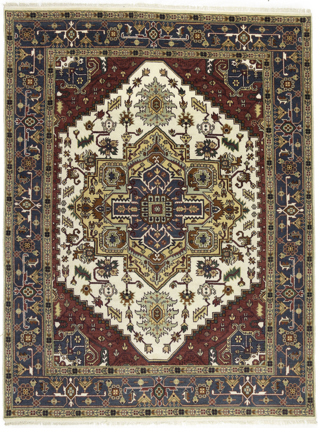 ADMINRUGS Rectangle Rectangle 8'11 X 9'11 Wool Area Rug | Wayfair