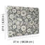 Rouleau de papier peint lisse Camille Blossom Vintage L 27 pi x l 27 po-96276569