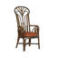Benin Throne Upholstered Armchair-453474607