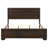 Villeparisis Dark Cocoa Eastern King Panel Bed