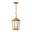 2 -Light Farmhouse Outdoor Pendant Light, 16.5 in. Exterior Hanging Lantern-1843497621