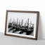 Docked Gondolas in Venice Italy in Abstract - Picture Frame Painting Print-55734071-55734070