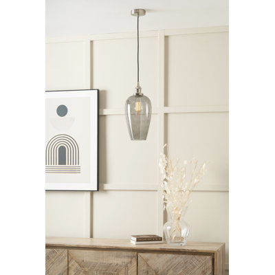 Clio 1 - Light Silver Single Pendant