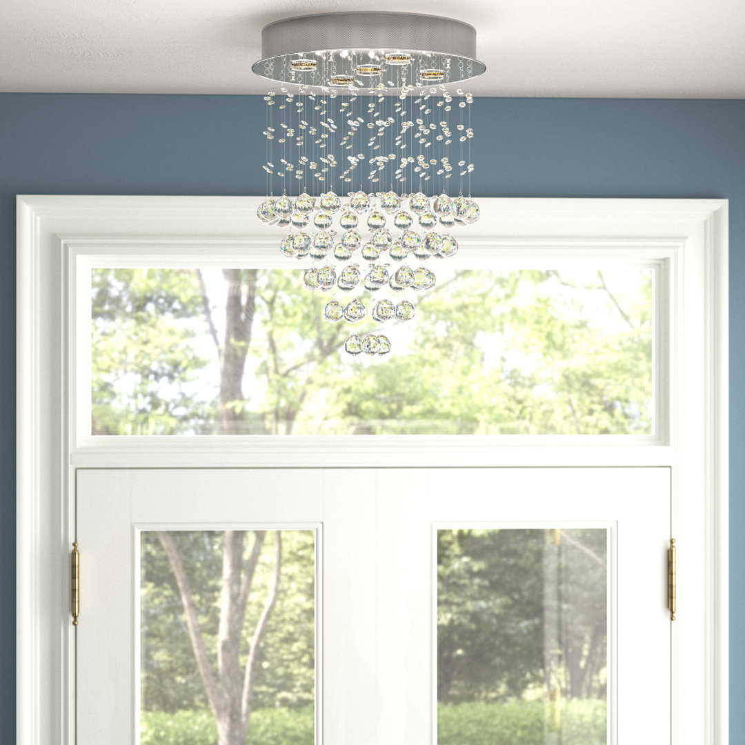 Hartlyn 5 - Light Dimmable Tiered Chandelier Willa Arlo™ Interiors