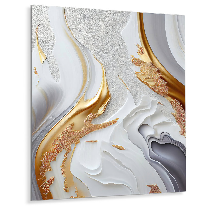 Abstract Canvas Wall Art, Modern Decorative Print - Abstract Harmony Composition, 20" H x 12" W x 1" D