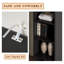 Bibliothèque étroite à 6 niveaux H 71,3 po x l 11,8 po, armoire d'angle pour chambre à coucher, salon, bureau-112746778