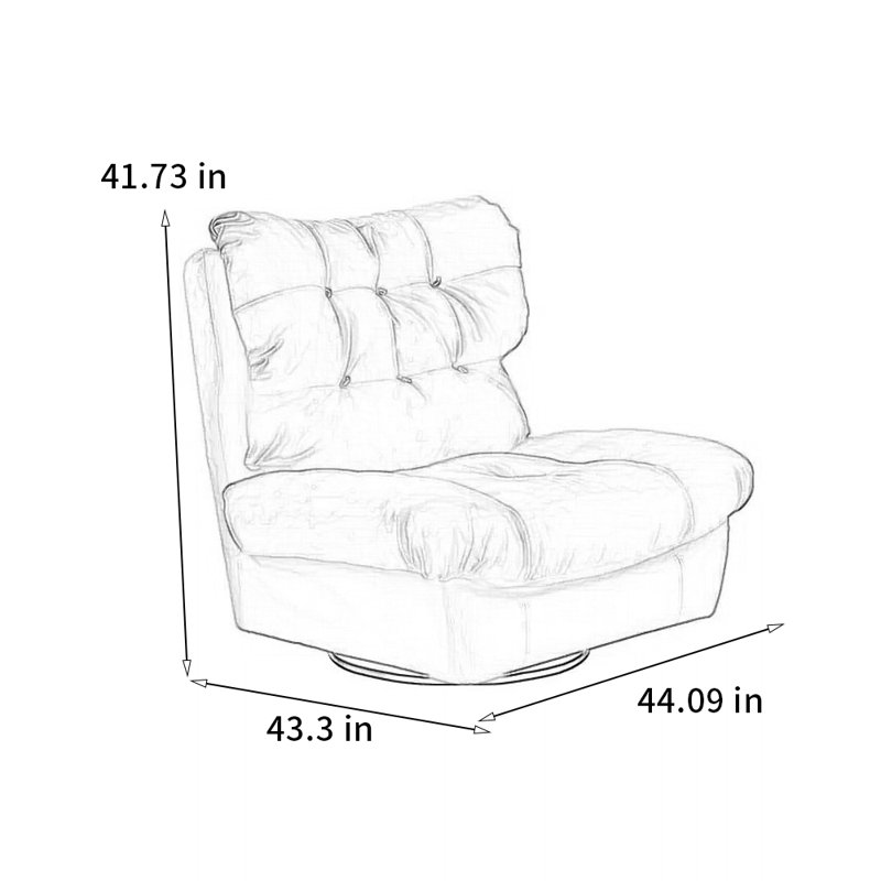 Fauteuil inclinable ergonomique à 360 ° en bois massif
