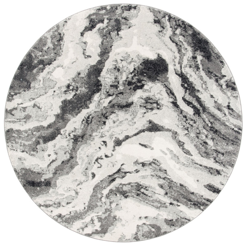 Faustina Performance Abstract Rug, Round 6'7"