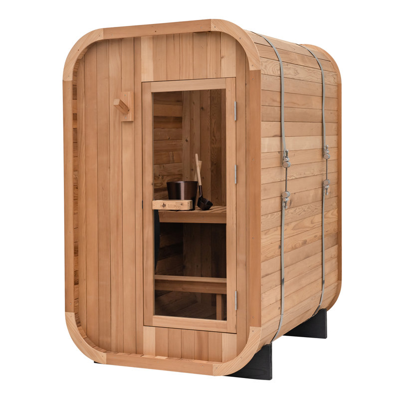 Sauna extérieur Duo - 2 chauffeurs Wi-Fi 8kw avec Harvia Spirit