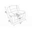 Fauteuil inclinable en tissu Global