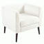 Fauteuil club l 29,53 po avec pieds en bois massif et coussin-112890365