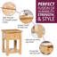 Farris Solid Wood Side Table Set