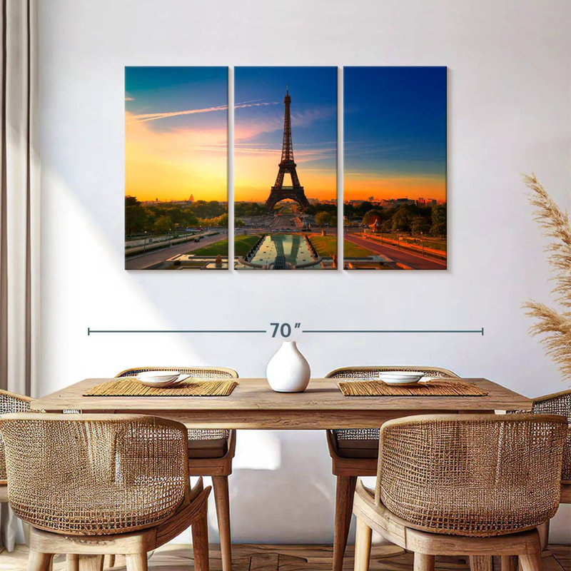 Rorry Eiffel Tower At Sunrise, 36" H x 57" W