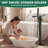 Free Standing Tub Faucet, 360°Swivel High Flow Freestanding Bathtub Faucet with Handheld Shower, Brass Body Tub Filler for Modern Bathroom-124428148