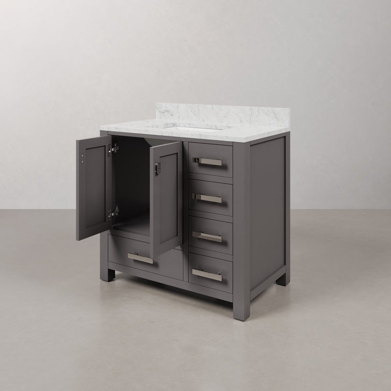 Steve 36'' W Single Vanity, Gray