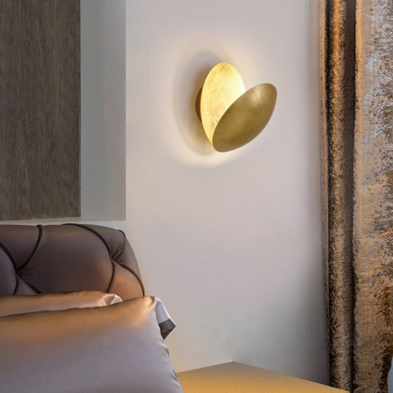 Jaydene LED Plug-in Flush Mounted Sconce, Gold