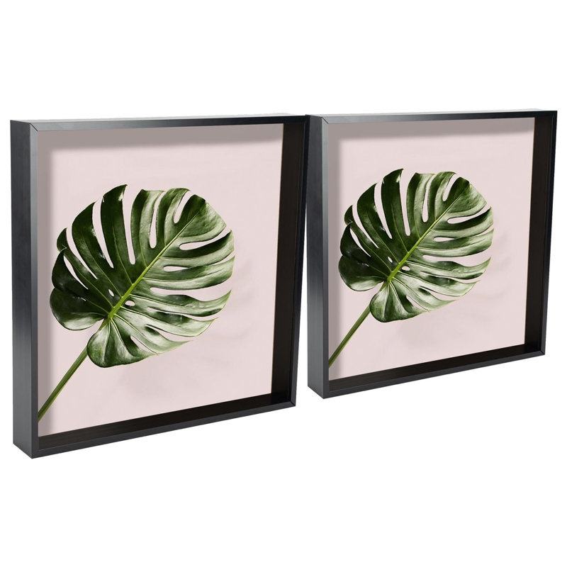 Nicola Spring - 3D Deep Box Photo Frames - Pack of 5, Black, 42cm H x 42cm W x 6cm D