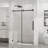48" W X 72" H Sliding Shower Door, Frameless Sleek Glass Shower Door, 1/4" (6Mm) Thick Tempered Clear Glass With Easy-Clean Coating, Stainless Steel Hardware, Matte Black-124898759