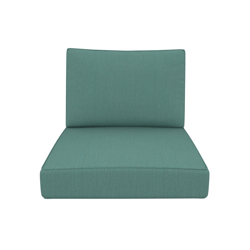Outdoor Sunbrella Lounge Chair Cushion, Cast Breeze Sunbrella® Plainweave