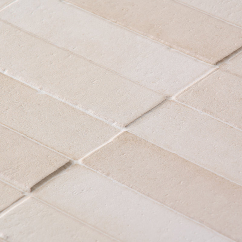Devi 16x48 Matte Textured Ceramic Tile, Sand Beige