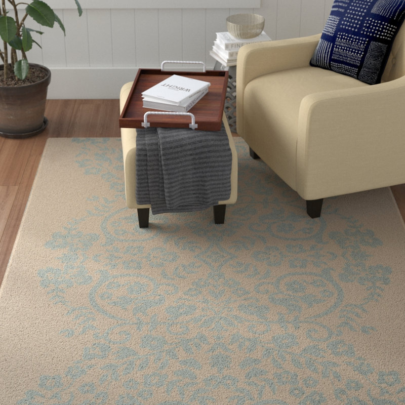 Sorensen Performance Floral Rug, Rectangle 5'3" x 7'7"