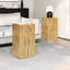 Table de bout ressemblant à du bois, hauteur de 27,02 po, teinte naturelle, fonctionnelle pour les décorations intérieures et extérieures hautes, apparence de finition, cas d'utilisation-350375192