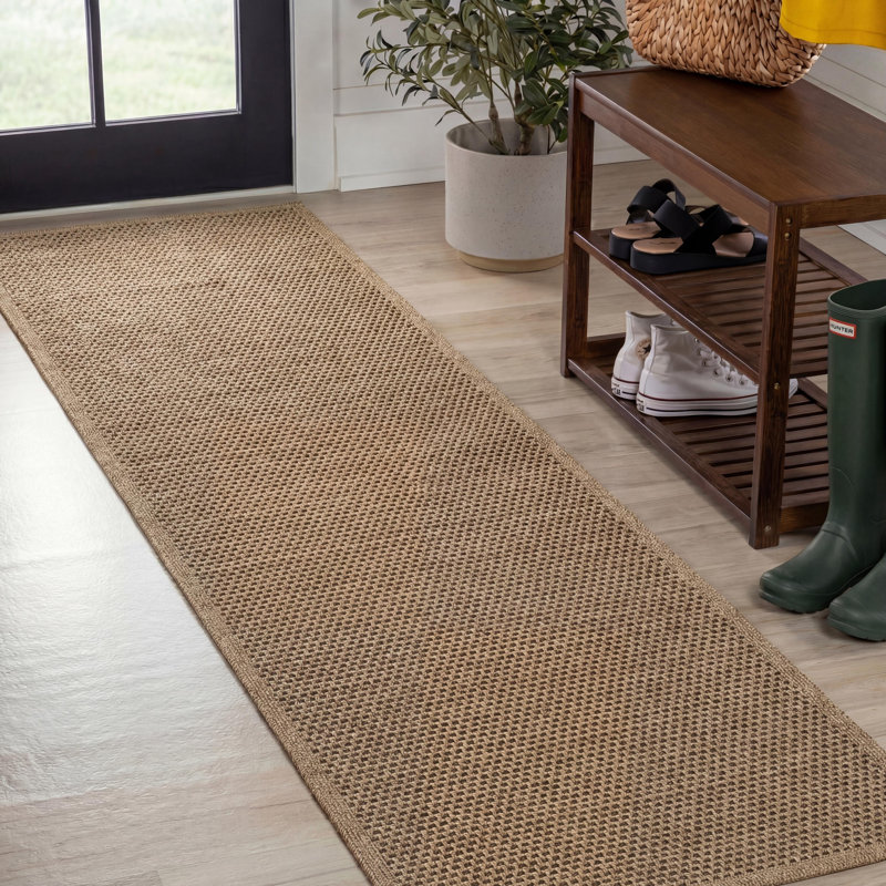 Tapis intérieur / extérieur Maxine Easy Jute, Runner 2'2" x 8', Brun