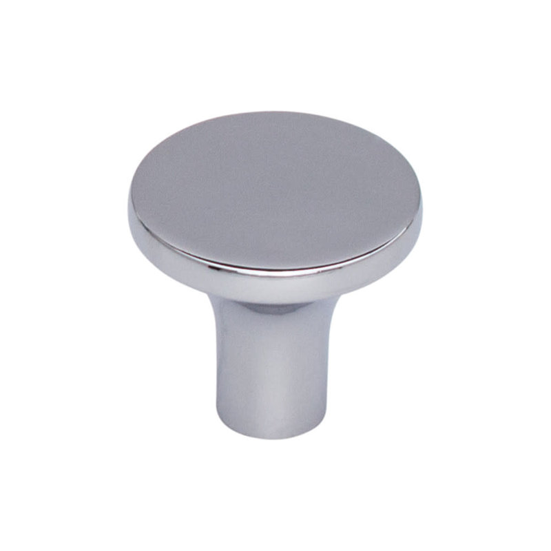 Marion 1" Diameter Round Knob, 1 1/8" Knob Diameter, Polished Chrome