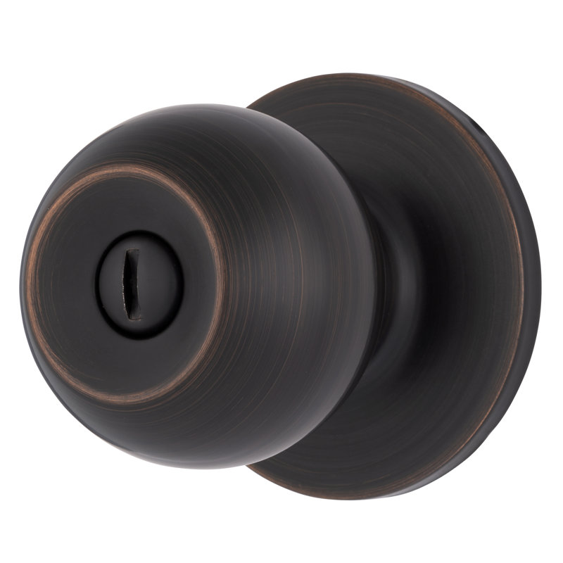 Brinks Raleigh Series Privacy Transitional Ball Knob, Tuscan Bronze