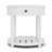 Silvia White Round End Table-756518099