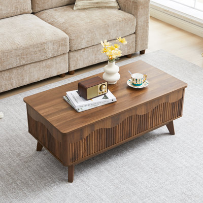Table basse à plateau relevable 39,4 "avec rangement