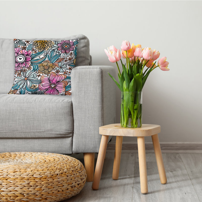 Coussin décoratif, Orange, 20 po x 20 po