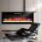 Ultra Thin Electric Fireplace 50 Inch, Remote Controlled, Abundant Flame & Varieties, 5000 /H Heat, 11 Temp Ranges, Design Recessed Multi Color Effects, 1400W Temperature Settings, Control, Tempered-188024463