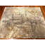 Tapis en soie noué à la main 8 pi x 9 pi 10 po | Tapis moderne abstrait en marbre | Tapis contemporain beige anthracite rouille | Grand tapis de style Iva