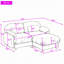 Canapé d'angle modulable deux places avec pouf-581831113