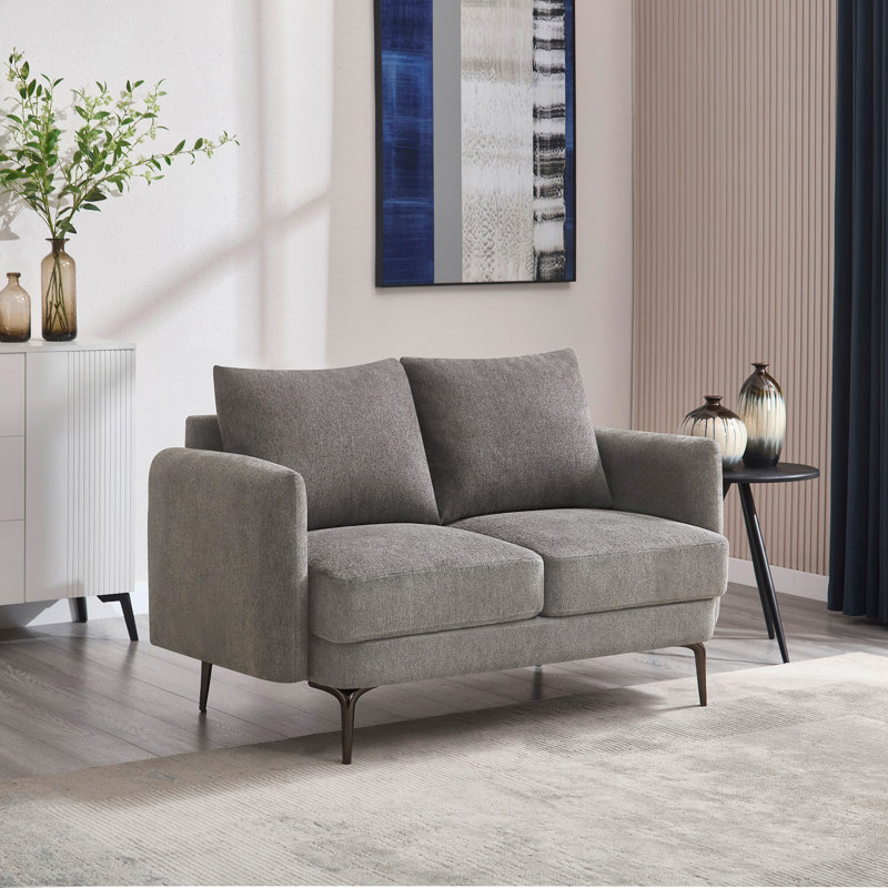 Sofia 2 Seater Fabric Sofa, Mocha