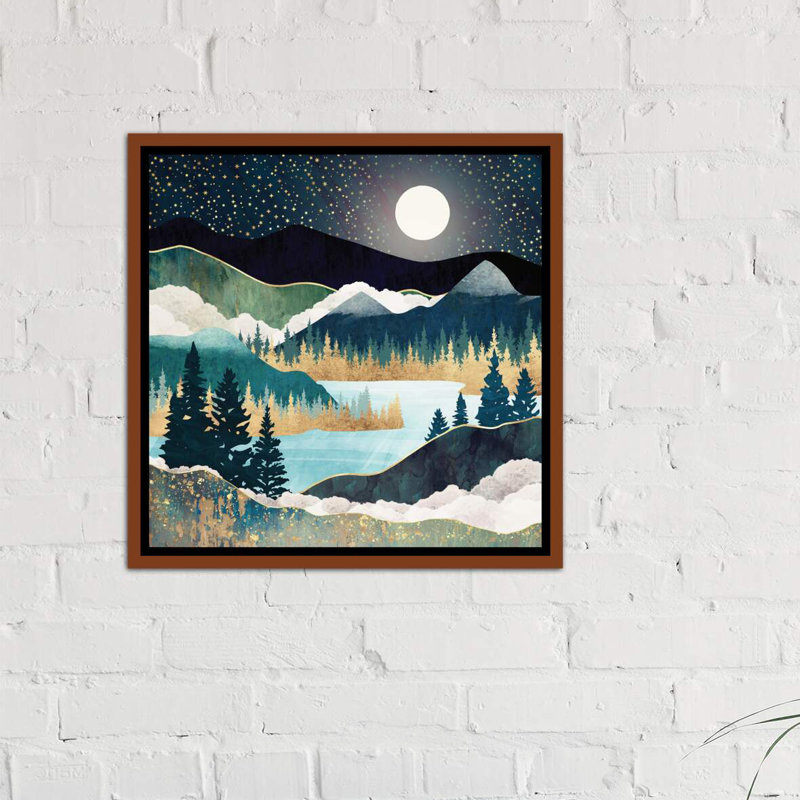 « star lake » par spacefrog designs-print, Toile avec cadre en bois classique, H 18 po x l 18 po x P 1,5 po
